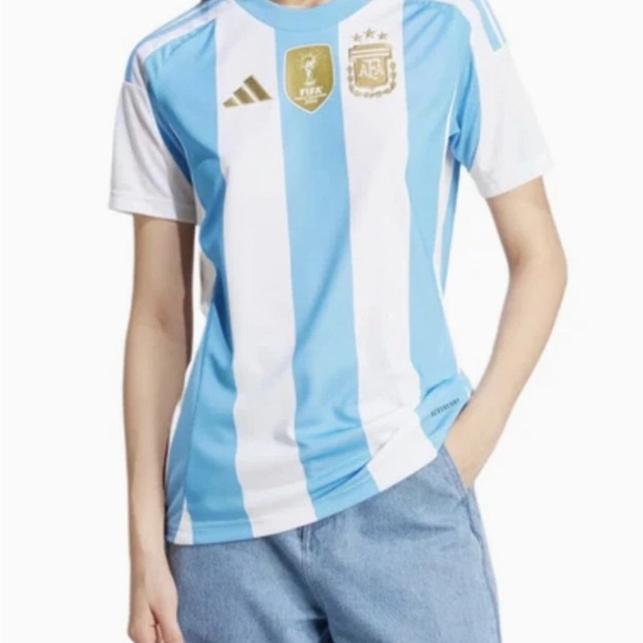 adidas Tops - Adidas Women's Sz S Argentina 2022 Jersey Soccer Blue White IP8386